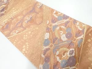 花鳥模様織出し袋帯